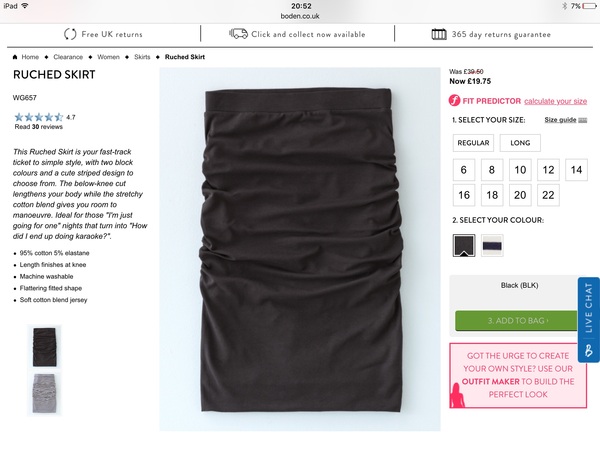 If you liked the Boden Ruched skirt you'll love....