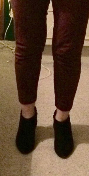 What do you wear on your feet with 7/8 trousers in the winter?