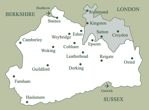 To absolutely hate living in Surrey