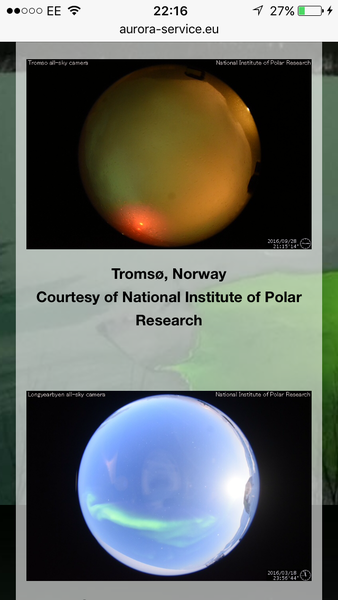 2015/16 Armchair Aurora watching