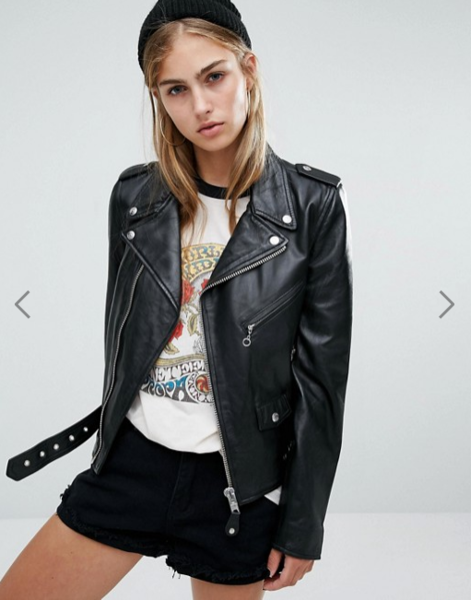 How much would you bid for a preowned leather jacket