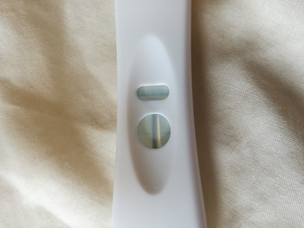 Pregnant or evaporation line