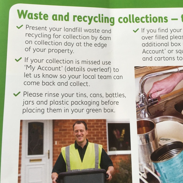 To not wash out recyclable containers??