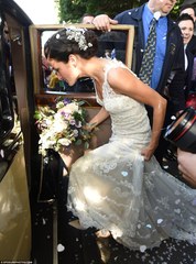 Cyclist Lizzie Armisteads wedding dress