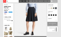 White or Navy Pleated Skirt?
