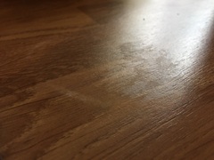 I've stained my new worktop!