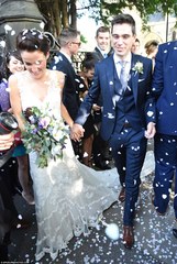 Cyclist Lizzie Armisteads wedding dress
