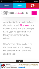 Did you know hot moms club use our posts?