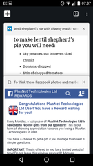 Odd pop up and redirection