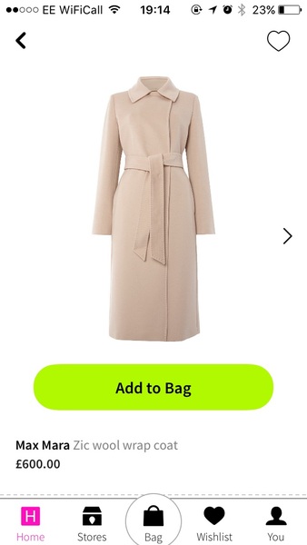 Have you seen a coat like this for sale?