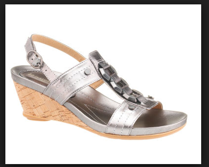 Pewter-coloured Sandals