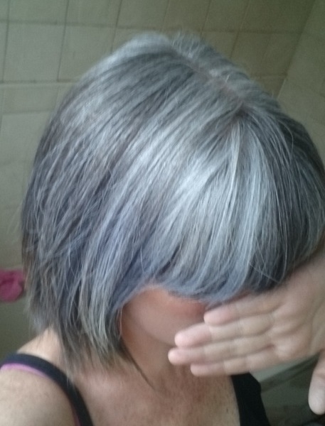 To ask you what I should do with my grey hair.