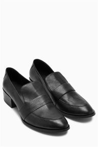 Heeled brogues/loafers