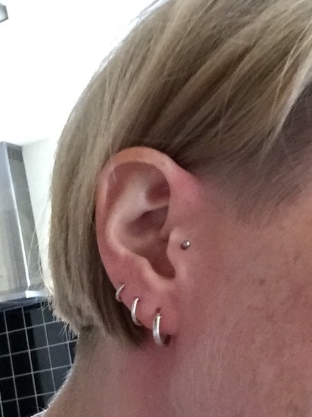 If you have your ears pierced twice, what earrings do you wear?