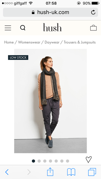 What trousers do you wear other than jeans?