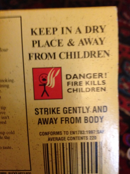 To laugh at this advert warning?