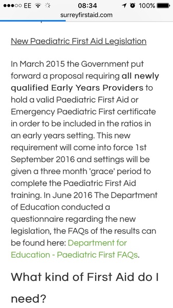 Nursery visit - checklist of what to ask