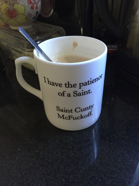I never thought I'd turn into the sort of person who liked a certain mug or wine glass .....