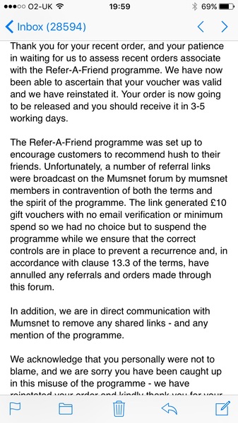 Thread 12 - the one with the flouncing at Hush
