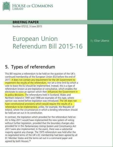 To do a straw poll on whether you're happy with where Brexit is heading?