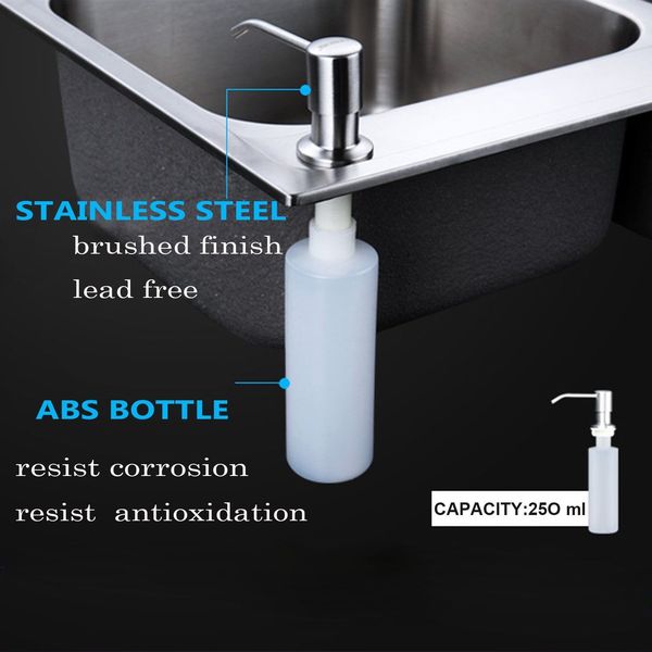 Built in soap dispenser