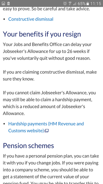 benefits entitled to if I did not return to work?
