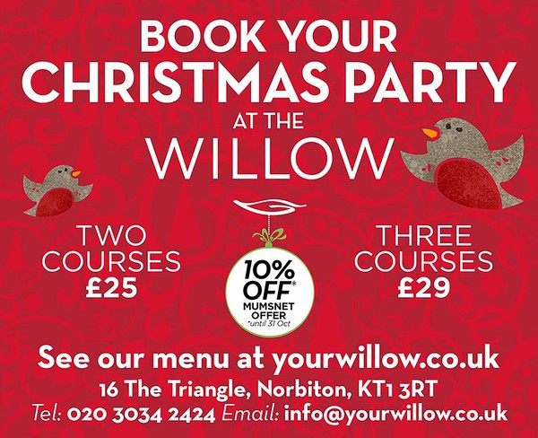 Christmas meals at The Willow