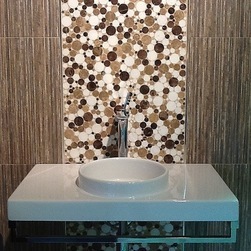 Where to put mosaic tiles - bathroom