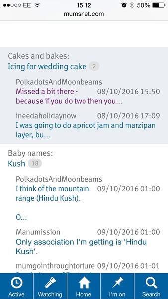 Threads I'm on not displaying....