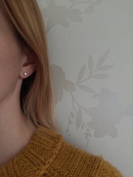 If you have your ears pierced twice, what earrings do you wear?