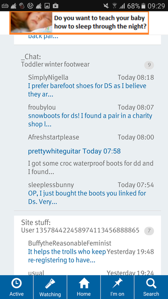 Threads I'm on not displaying....