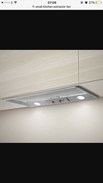 to insist that I don't want a cooker hood?