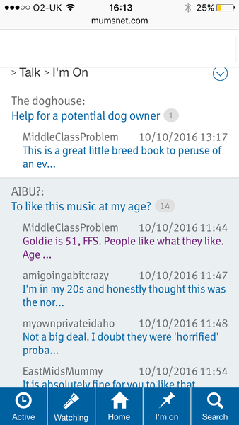Threads I'm on not displaying....