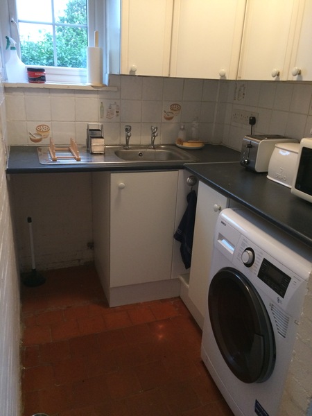 Making a larger space for dishwasher