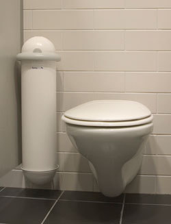 To not want to have to cuddle a sanitary bin every time I use a public loo?