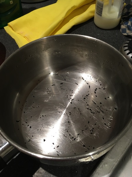 Burnt pan