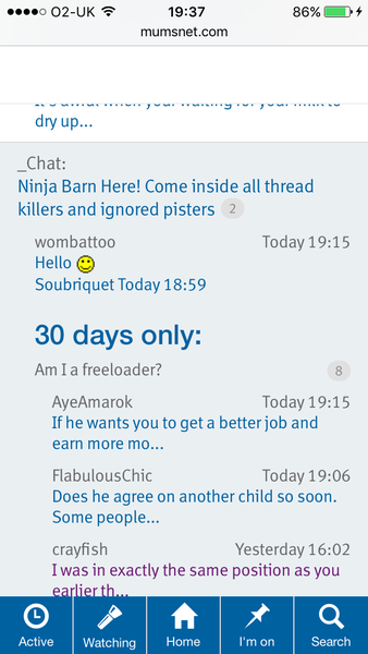 Threads I'm on not displaying....