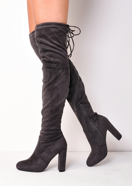 Over the knee boots and the dreaded slippage