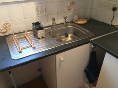 Making a larger space for dishwasher