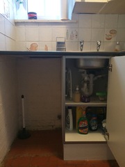 Making a larger space for dishwasher
