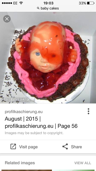 How's this for the most inappropriate baby shower cake?