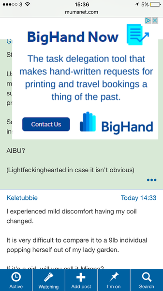 Ads covering content
