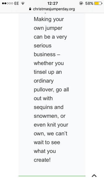 To get annoyed by Christmas jumpers