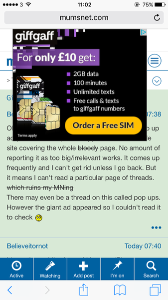 Giant pop up