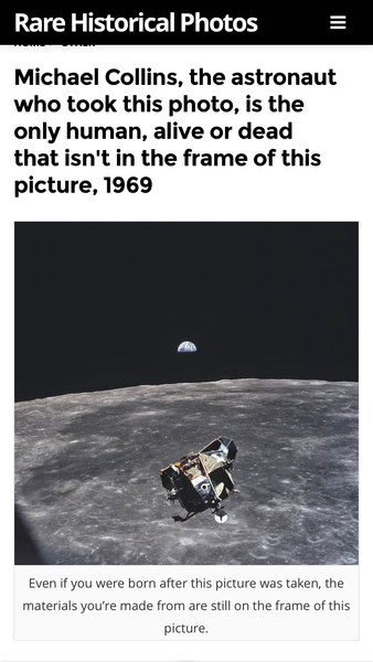 To be scared shirtless of Space...