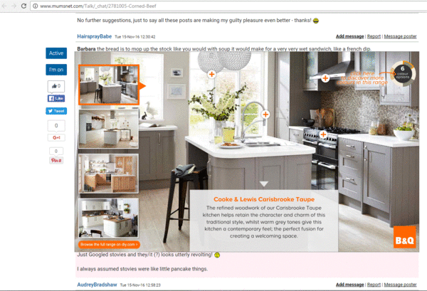 Huge B&Q ad that won't close