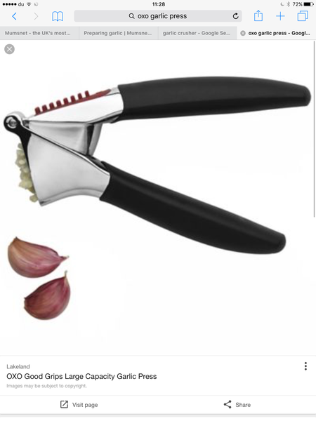Preparing garlic
