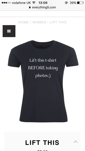 To be appalled at this tee shirt