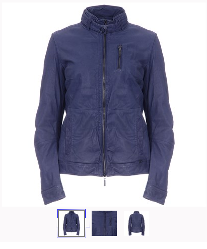 Grey Metallic Leather Jacket