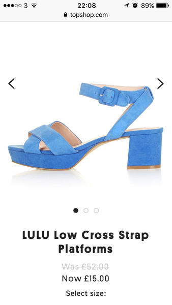 Has anyone seen any low platform shoes?